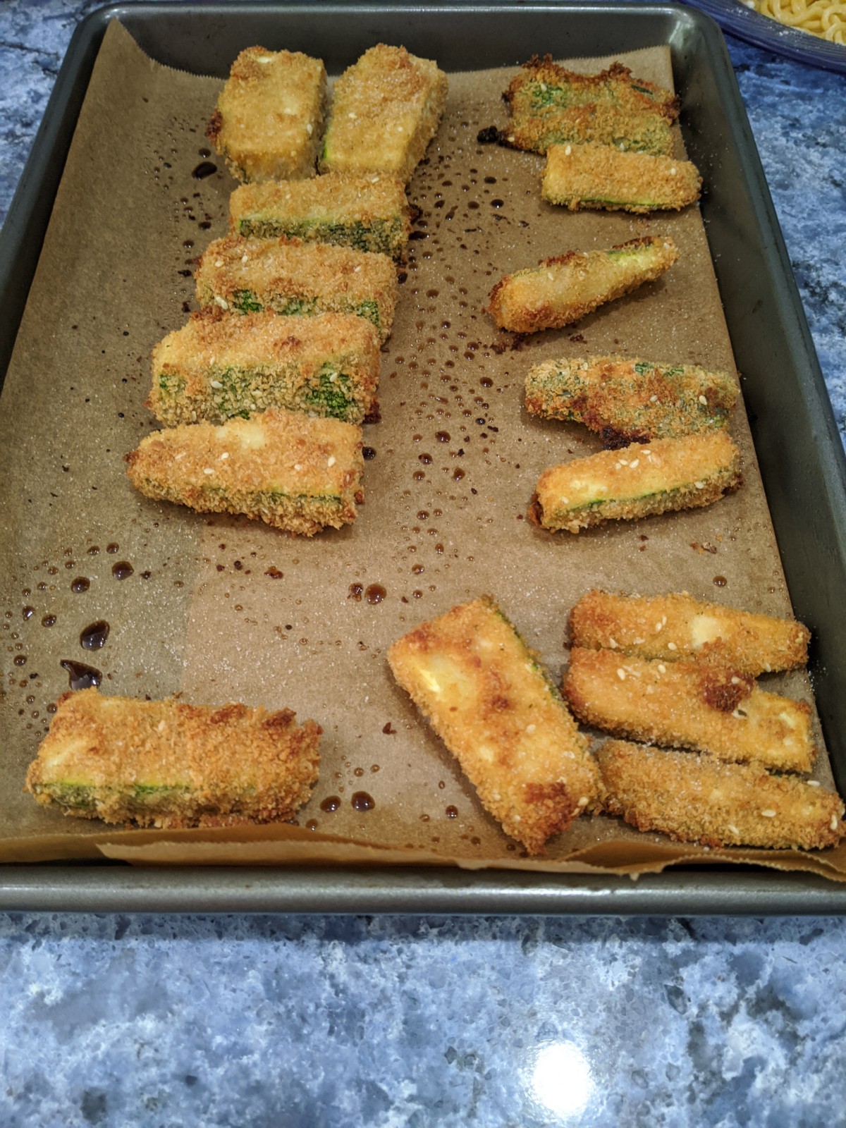 Air fried zucchini sticks – Food Hackery